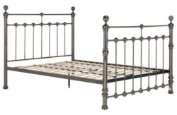 Schreiber Canford Black Nickel Super Kingsize Bed